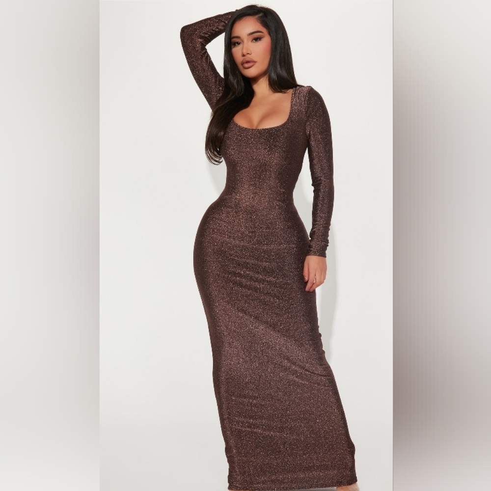 FN Metallic Maxi dress